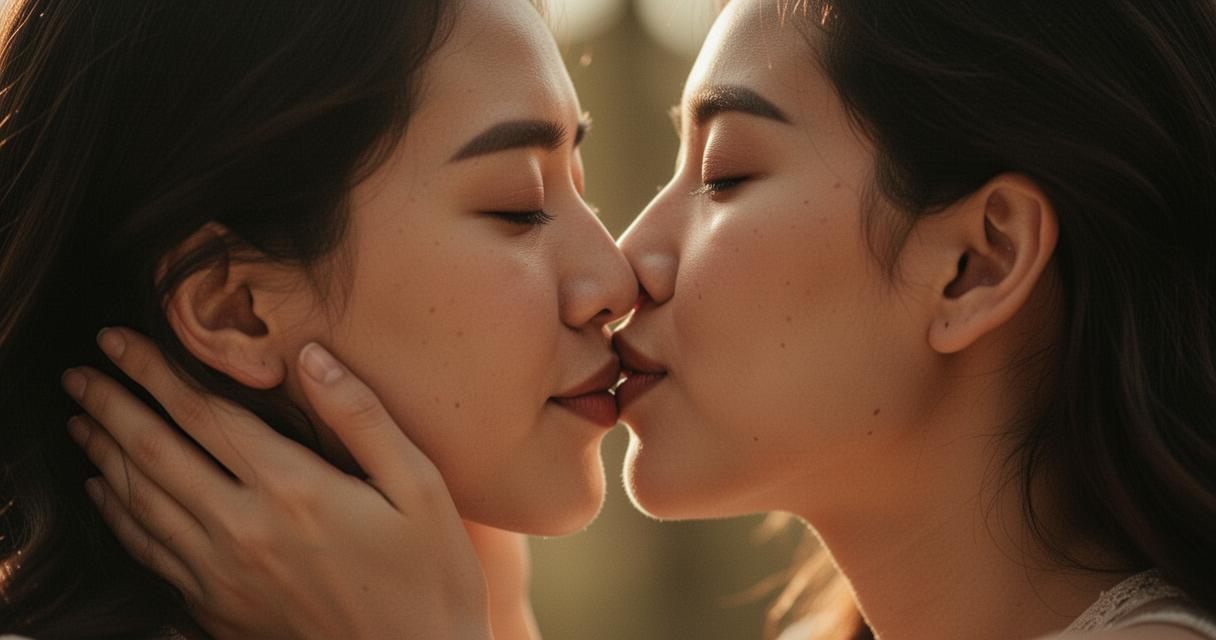 L’art d’embrasser : comment le contact visuel intensifie le baiser avec une fille
